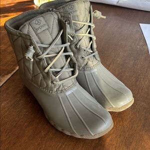 Sperry Women's Gray Duck Boots